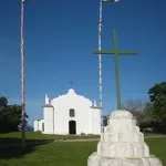 iglesia de Trancoso en el Cuadrado Histórico, data de la epoca de las misiones jesuìticas y las casas originales de la villa se organizan alrededor